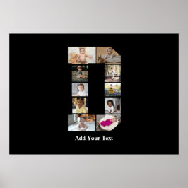 Entwerfen Sie Ihre eigene Letter-D-FotoCollage Poster