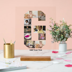 Entwerfen Sie Ihre eigene Letter-G-FotoCollage Acrylschild