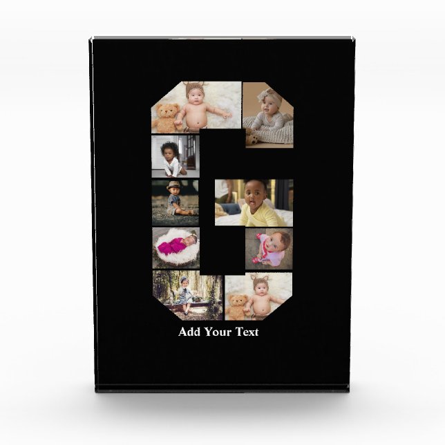 Entwerfen Sie Ihre eigene Letter-G-FotoCollage Fotoblock (Vorderseite)