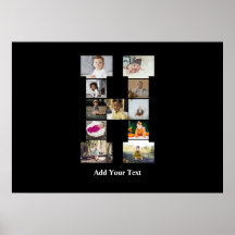 Entwerfen Sie Ihre eigene Letter-H-FotoCollage