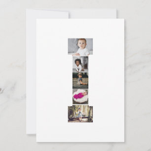 Entwerfen Sie Ihre eigene Letter I Foto-Collage Karte