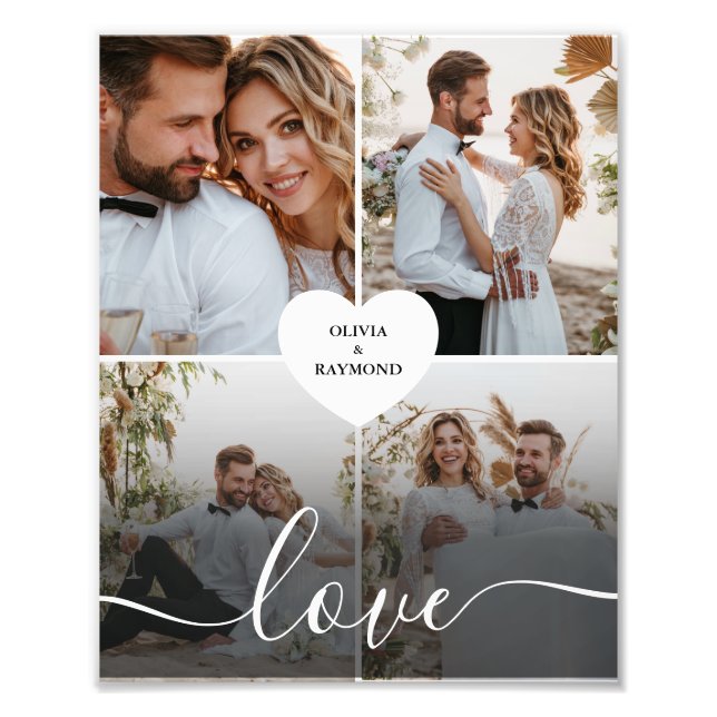 Entwerfen Sie Ihre eigene Liebe Collage Fotografy Fotodruck (Vorne)