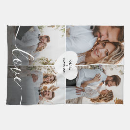 Entwerfen Sie Ihre eigene Liebe Collage Fotografy Geschirrtuch
