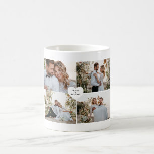 Entwerfen Sie Ihre eigene Liebe Collage Fotografy Kaffeetasse