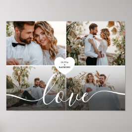 Entwerfen Sie Ihre eigene Liebe Collage Fotografy Poster