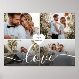 Entwerfen Sie Ihre eigene Liebe Collage Fotografy Poster