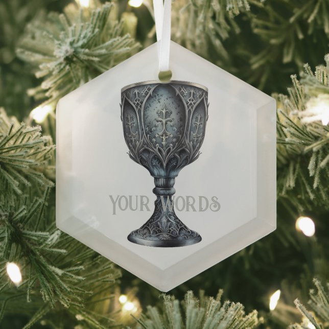 Entwerfen Sie Ihre eigene mittelalterliche Skihütt Ornament Aus Glas (Insitu)