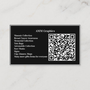 Entwerfen Sie Ihre eigene QR-Code-Business-Karte Visitenkarte