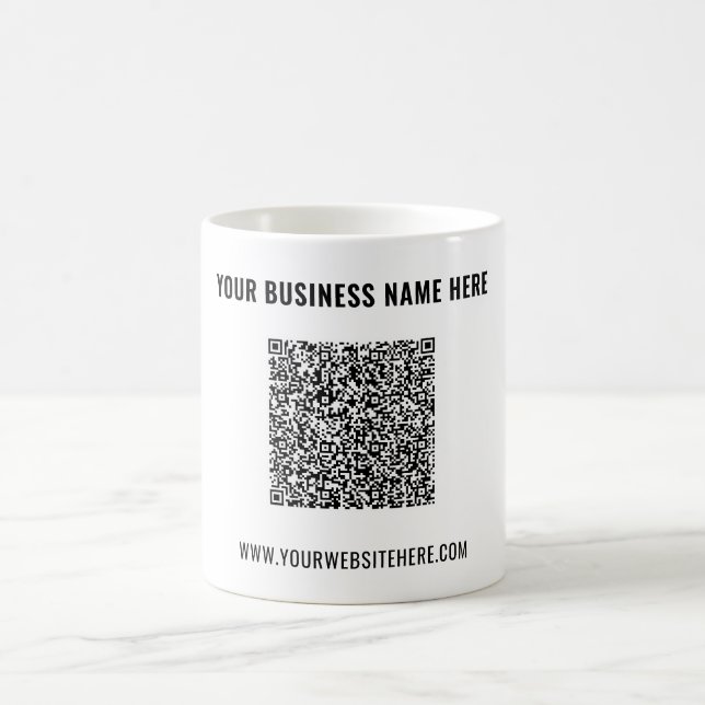 Entwerfen Sie Ihre eigene QR-Code-Kaffeetasse mit  Kaffeetasse (Mittel)