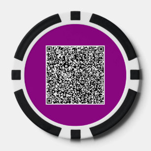 Entwerfen Sie Ihre eigene QR-Code-Poker-Chips-Vorl Pokerchips