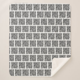 Entwerfen Sie Ihre eigene QR-Code-Sherpa-Blankenvo Sherpadecke