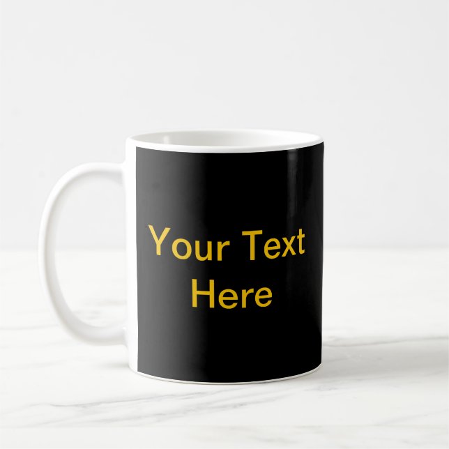 Entwerfen Sie Ihre eigene Tasse - Schwarzes und (Links)