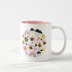 Entwerfen Sie Ihre eigene :-) Zwei-Tone-Tasse Zweifarbige Tasse