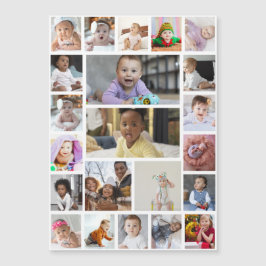 Entwerfen Sie Ihre eigenen 22 Bilder Collage Gerah Magnetkarte
