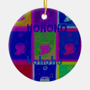 Entwerfen Sie Ihre eigenen besonderen Santa HoHoho Keramik Ornament