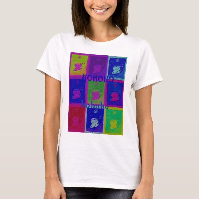 Entwerfen Sie Ihre eigenen besonderen Santa HoHoho T-Shirt (Vorderseite)