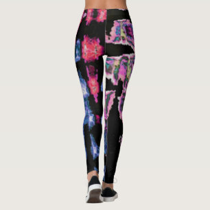 Entwerfen Sie Ihre eigenen farbigen Aquarellfarben Leggings