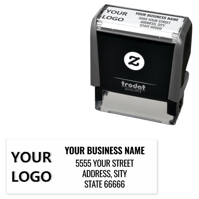 Entwerfen Sie Ihre eigenen Logos oder Foto-Rücksen Permastempel (Beispiel)