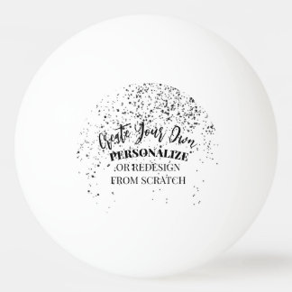 Entwerfen Sie Ihre eigenen Maßstäbe Tischtennisball