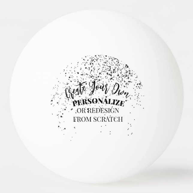 Entwerfen Sie Ihre eigenen Maßstäbe Tischtennisball (Vorderseite)