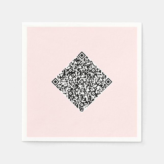 Entwerfen Sie Ihre eigenen QR-Code-Partyservietten Serviette (Vorderseite)