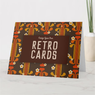 Entwerfen Sie Ihre eigenen Retro-Karten! Anpassbar Karte