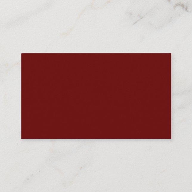Entwerfen Sie Ihre eigenen Solid Red Visitenkarte (Vorderseite)