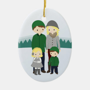 Entwerfen Sie Ihre Familien-kundengerechte Keramik Ornament