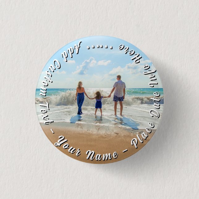 Entwerfen Sie Ihre Foto-Button-Geschenk-Personalis Button (Vorderseite)