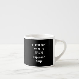 Entwerfen Sie Ihren eigenen Espresso Cup - Schwarz Espressotasse