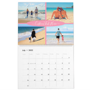 Entwerfen Sie Ihren eigenen Fotocollage-Kalender m Kalender