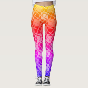 Entwerfen Sie Ihren eigenen lebendigen Regenbogen  Leggings
