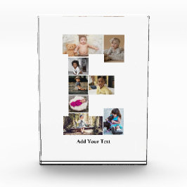 Entwerfen Sie Ihren eigenen Letter E FotoCollage Fotoblock