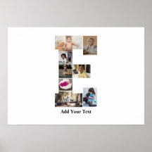 Entwerfen Sie Ihren eigenen Letter E FotoCollage