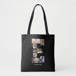 Entwerfen Sie Ihren eigenen Letter E FotoCollage Tasche