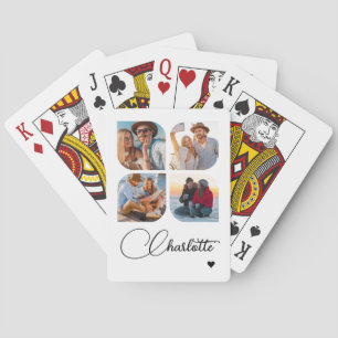 Entwerfen Sie Ihren eigenen Namen mit 4 personalis Spielkarten