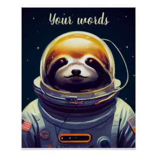 Entwerfen Sie Ihren eigenen Platz im Weltraum-Astr Poster