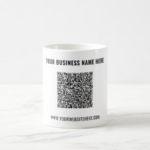 Entwerfen Sie Ihren eigenen QR-Code-Kaffeebecher m Kaffeetasse