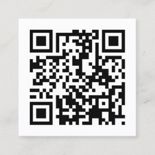 entwerfen Sie Ihren eigenen QR Code Quadratische Visitenkarte