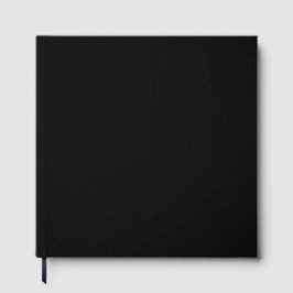 Entwerfen Sie Ihren Traum - Solid Black 12" x 12" Gästebuch