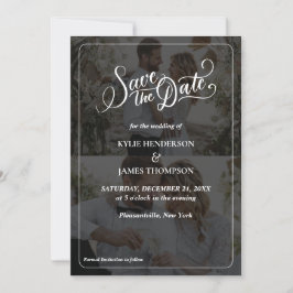Entwerfen Sie Save the Date Ihre eigene 2-FotoColl Einladung