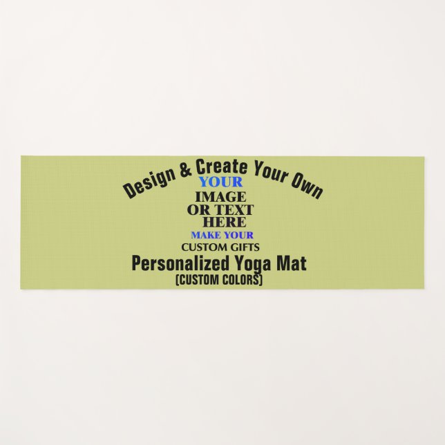 Entwerfen und Erstellen Sie Ihr eigenes Personalis Yogamatte (Vorderseite (Horizontal))