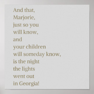 Entwerfen von Frauen Julia Sugarbaker Zitat Poster