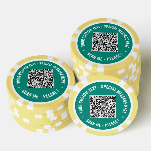 Entwickeln Sie Ihren eigenen QR-Code-Poker-Chips f Pokerchips (Stapel)