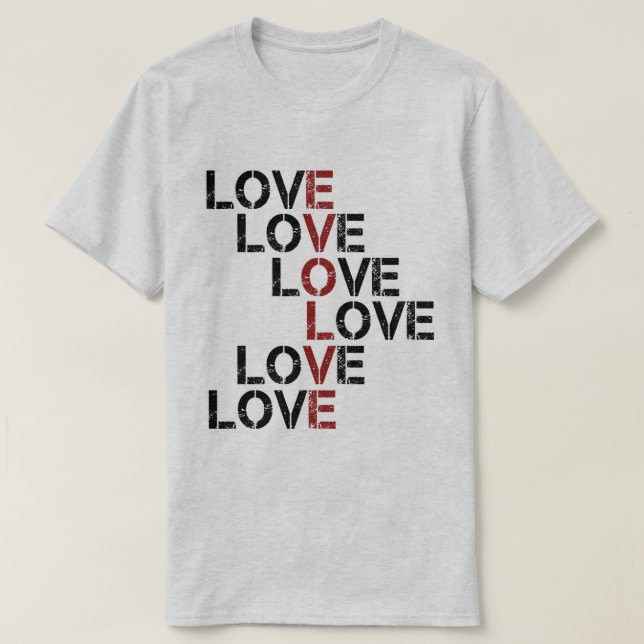 Entwickeln Sie in der Liebe T-Shirt (Design vorne)