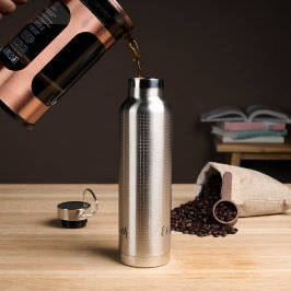 Entwickeln Sie Mit Monogramm, moderne und stilvoll Trinkflasche