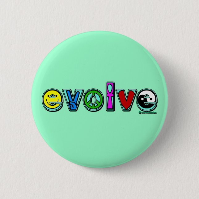 ENTWICKELN Sie mit sechs Symbolen des Friedens und Button (Vorderseite)