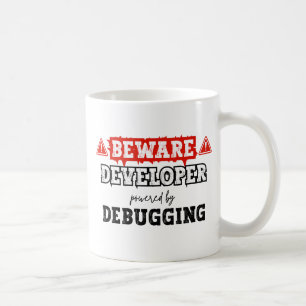 Entwickler durch Debuggen   Programmierung Kaffeetasse