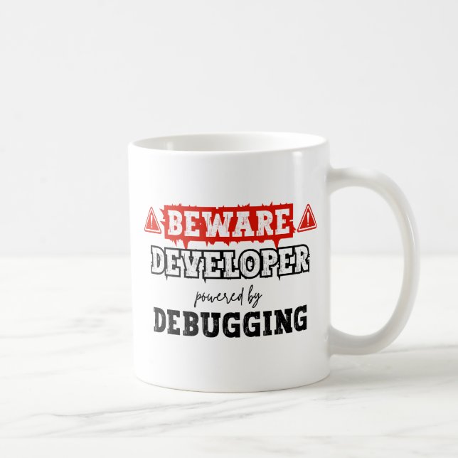 Entwickler durch Debuggen | Programmierung Kaffeetasse (Rechts)