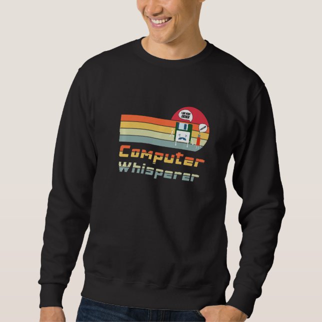 Entwickler oder Co-Programmierer für Diskettenlauf Sweatshirt (Vorderseite)